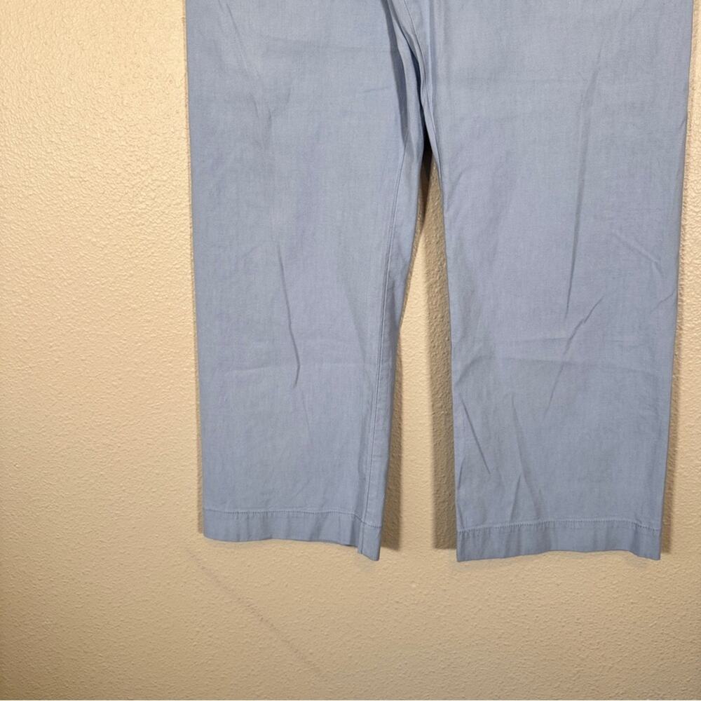 Maeve Anthropologie Blue Wide Leg Cropped Trouser Dress Pants Womens 10 Casual - Picture 8 of 12